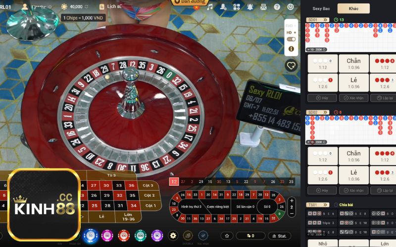 Một ván cược Roulette diễn ra khá nhanh 